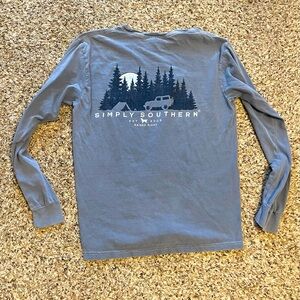 Mens Simply Southern Longsleeve T-shirt Size Medium